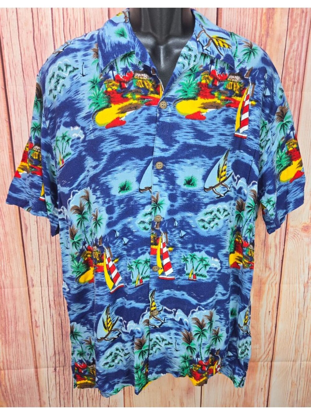 Thumbs Up Sportswear Hawaiian Shirt Size Medium